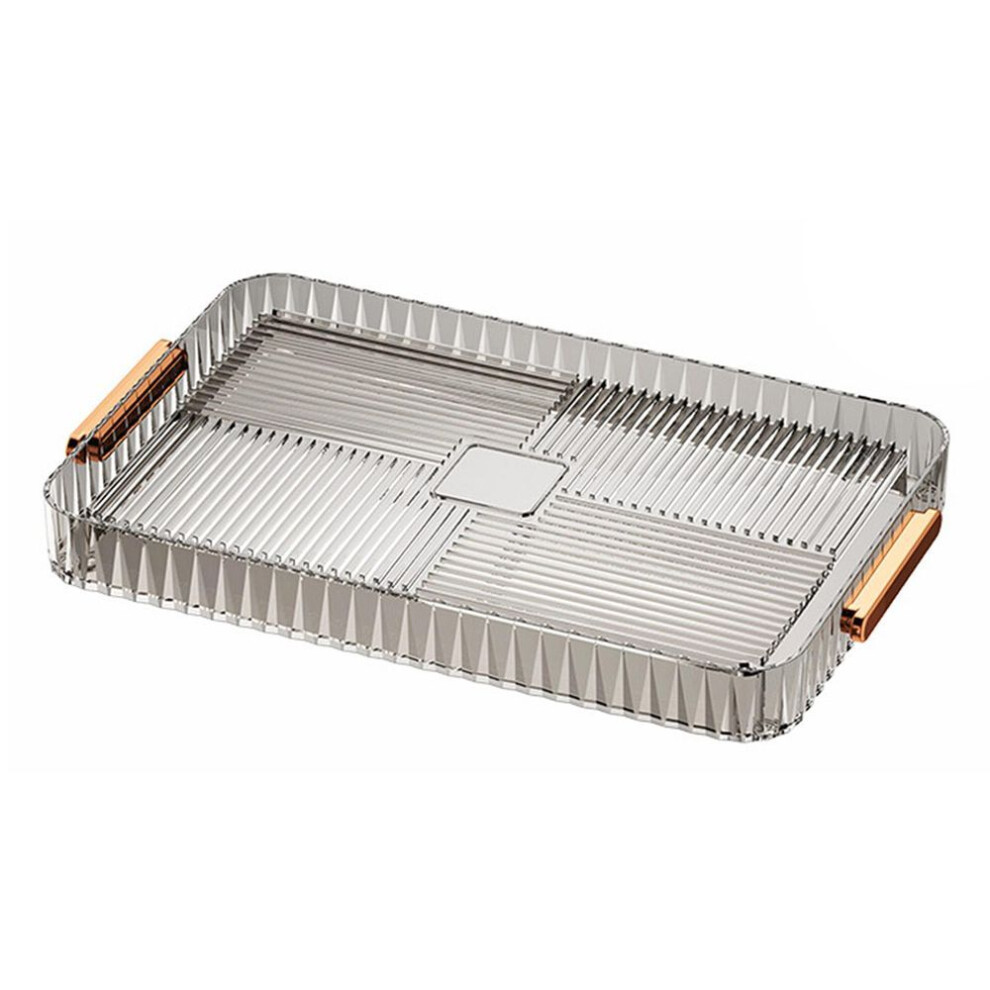 Drainage Tea Tray Plastic Multipurpose Large Capacity Transparent Tea Serving Drain Tray For Home