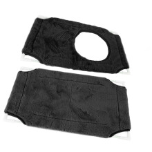 Doppel-Lagen Katzenfensterbett 15 kg Belastbarkeit 48x31x78 cm Schwarz