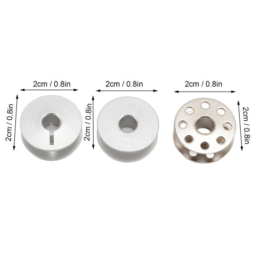 30 Stück Lockstich-Nahtgarnrollen-Set – Aluminium, Aluminium, Eisen, 2x2cm 1