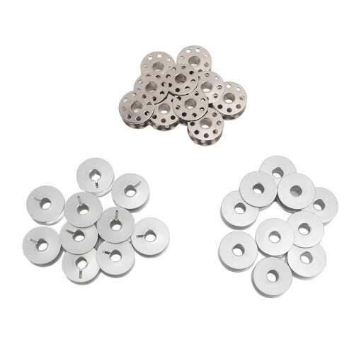 30 Stück Lockstich-Nahtgarnrollen-Set – Aluminium, Aluminium, Eisen, 2x2cm 2