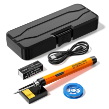 5V Micro-USB soldeerboutset, met batterij, draadloze, draagbare elektrische lasmachine, soldeerpen, oranje