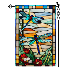 Libelle Tuinvlag Glas Stijl Bloemen Verticaal Dubbelzijdig Rustiek Boerenland Jute Tuin Buitendecoratie