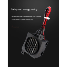 Constante temperatuur luchtverwarmer 24V 200W PTC verwarmingselement keramiek met geleidende riemventilator