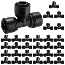 30 stuks 1/4 inch druppelirrigatie T-stukconnectoren voor buissnelkoppelingsonderdelen