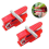 Multifunctioneel tuinmes, vingerplukker, duimmes, rood 2