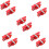 Multifunctioneel tuinmes, vingerplukker, duimmes, rood 8