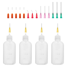 100 ml precisietip applicatorfles, stompe naald en dop, 18G 20G 25G knijpfles, oliedruppelfles