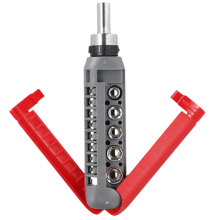 Multifunctionele handgereedschap spiraal ratel schroevendraaier met tip kit auto reparatie multi hoek gereedschap, B