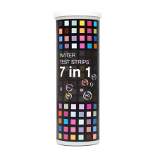 100 stuks 7-in-1 pH-testpapier, multifunctionele chloor-/pH-/hardheidsstrips, aquariumwatertester