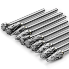 Set hardmetalen frezen, compatibel met roterende 1/8 inch schacht, 10 stuks, stiftfrezen, accessoires