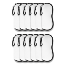 Sublimatie zonnebrillenkoker blanks set, neopreen zacht voor 12 stuks