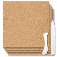 4 stuks glas-in-loodbenodigdheden 12 x 12 inch, 1/2 inch dik hittebestendig werk, benodigdheden om de tafel te beschermen