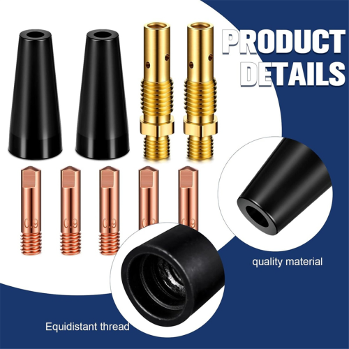 Flux Core Airless Nozzle Kit Lasser Contact Tip Gas Diffuser voor Laspistool B 2