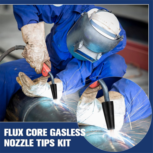 Flux Core Airless Nozzle Kit Lasser Contact Tip Gas Diffuser voor Laspistool A 1