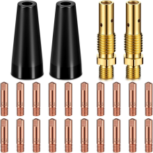 Flux Core Airless Nozzle Kit Lasser Contact Tip Gas Diffuser voor Laspistool A
