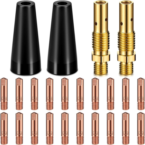 Flux Core Airless Nozzle Kit Lasser Contact Tip Gas Diffuser voor Laspistool A