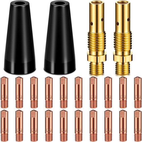 Flux Core Airless Nozzle Kit Lasser Contact Tip Gas Diffuser voor Laspistool B