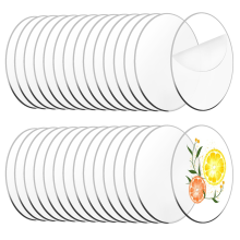 30 stuks ronde, transparante acryl cirkels, blanco schijven, voor Halloween kerstversiering DIY knutselwerkjes (6 inch)