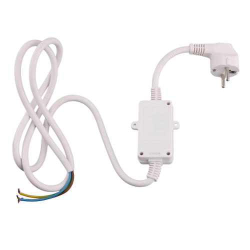 FI-aardlekschakelaar met kabel, persoonlijke beschermingsadapter EU wit 2