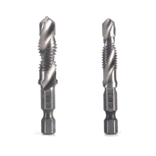 stuks M8+M10 snelstaal 4341 titanium geplateerde composiet tapboor en geïntegreerde machine open afschuiningsgereedschap