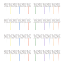 48 stuks DIY windmolentjes knutselen wit blanco papier kleur je eigen voor kinderen zomeractiviteit kunst