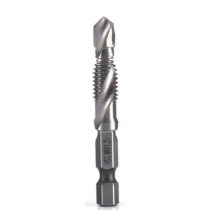 M8X1.25mm Snelstaal 4341 Titanium geplateerde composiet tapboor en geïntegreerde machine open afschuiningsgereedschap