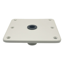 Bootstoelbasis, bootvoetstuk voor 3/4 inch penpaalaansluiting, aluminium marinebasis