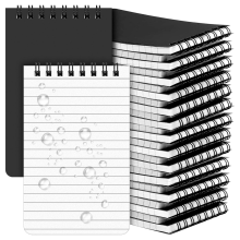 28 stuks waterdichte notitieboeken, 3x5, weerbestendig, spiraalvormig notitieblok, schrijf in de regen