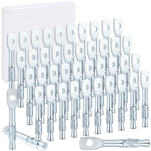 100 stuks wigvormige betonnen ankers 1/4 x 2 inch expansie akoestisch plafond voor balken, hangende hangmatten en schommelstoelen