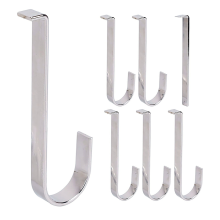 Vinyl gevelbekleding hangers, 6 stuks zware metalen lage profiel hangerhaak zonder gaten