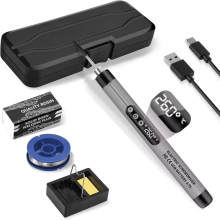USB digitale soldeerbout, instelbare temperatuur 300-450, type-C-interface, batterij, intelligent soldeer-lasapparaat