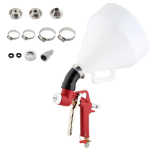 4/6/8mm spuitmonden voor gipsplaat textuurverf, 1,58 gallon (6L) luchttrechter met elleboogslang voor muren en popcornplafonds