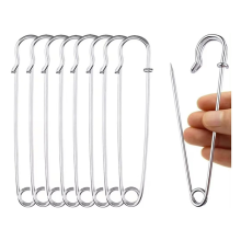 50 stuks 10 cm veiligheidsspelden paperclip DIY naaigereedschap zilveren metalen naalden grote speld broche accessoires