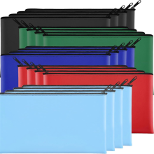 20 stuks geldzakken 11,5 x 6,1 inch bankstorting met rits munt voor contant geld munten cosmetische factuur gereedschap C