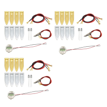 Fruitbatterij wetenschapsexperimentset voor thuisonderwijs, citroen-aardappelfysica, 3 sets