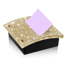 Zelfklevende notitieblokhouders met strasssteentjes, 4 x inch, memohouder, dispenser en plaknotities
