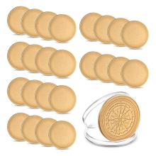 25 stuks 40 mm lege C-vormige munten graveren DIY ambachtelijke munten voor knutselen verjaardag reizen herdenkingscollectie