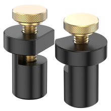 Set van 2 bankklemmen, 3/4 inch (19 mm) aluminiumlegering, werkbankgatstop, houtbewerkingstafelstop, timmerman B