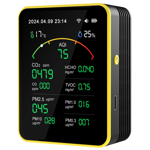 15 in 1 Kooldioxidedetector PM Formaldehyde Tvoc Temperatuur en Vochtigheid