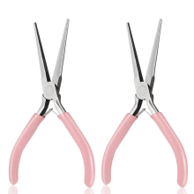2-pack punttangen, 6 inch lange tang, plat, sieraden, klein gereedschap, draadbuigen