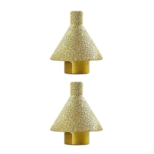 2 stuks M10 diamant afschuinbits voor haakse slijpers, tegel keramische trim kegel carve polijst slijpschijf 38mm