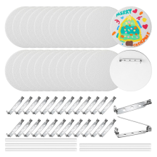 25 stuks DIY Pin Buttons Schildercanvasbord met spelden Maak je eigen knopen Maak blanco's voor