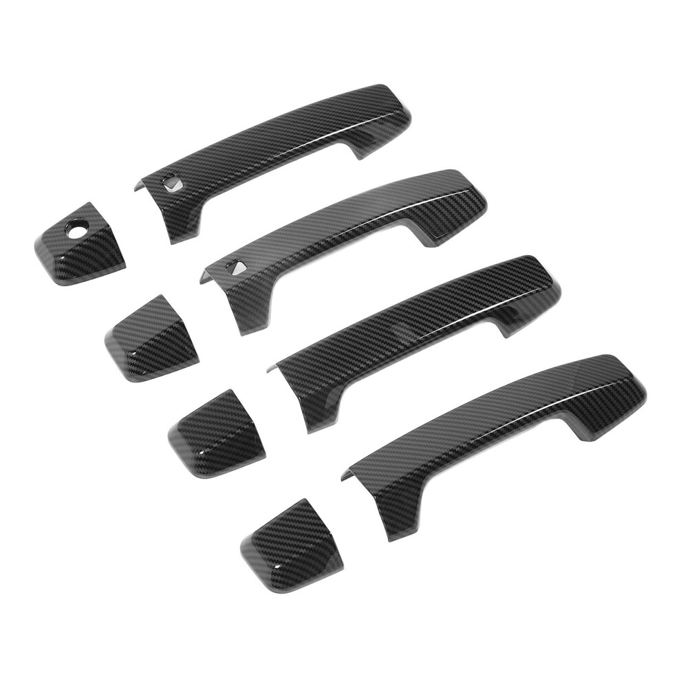 Exterior Carbon Fiber Style Door Handle Cover Kit For Triton L200 2023-2024 6911331090902