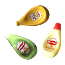 Vormen Keramiek Dipsausbord, Salade Ketchup Schattig Mosterdbord Modieus Tafeldecoratie Serviesgoed A