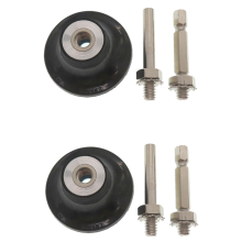 Zwarte Torque Lock rubberen spiraalvormige schuurschijf voor metaal schuren