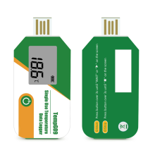 Digitale display USB temperatuur datalogger 32000 punten capaciteit wegwerp recorder PDF rapport