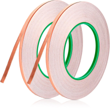 2 stuks koperen afschermingstape 1/4 inch x 164 ft, folie en voor geleidende lijm