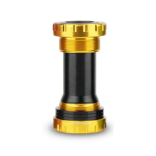 Fiets Trapas BB68-73 Centrale Beweging Lagers voor Mountainbike Crankstel As Goud