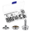 Set van 24 Boot Canvas Snaps Kit Tool, 74 stuks RVS Schroefdeksel, Metalen 3/8 Inch Socket Snap 1