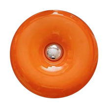 Oranje donutlamp, Mid-Century moderne nachtkastje, Art Deco, prachtige tafel- en wanddecoratielamp